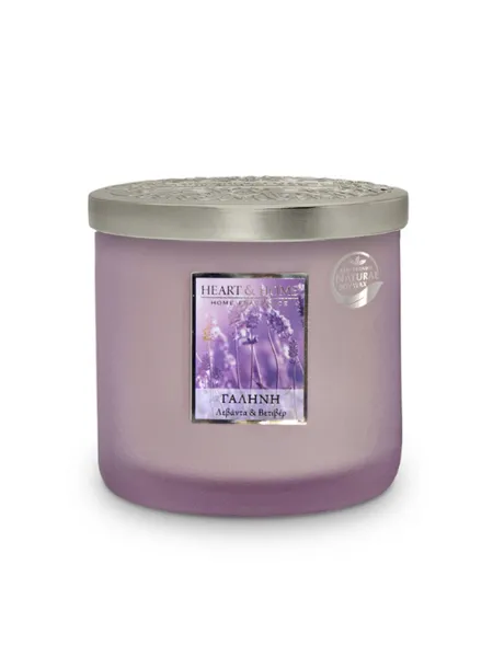 Heart and Home Άρωματικό Κερί με Διπλό Φυτίλι 40h 230gr #Γαλήνη