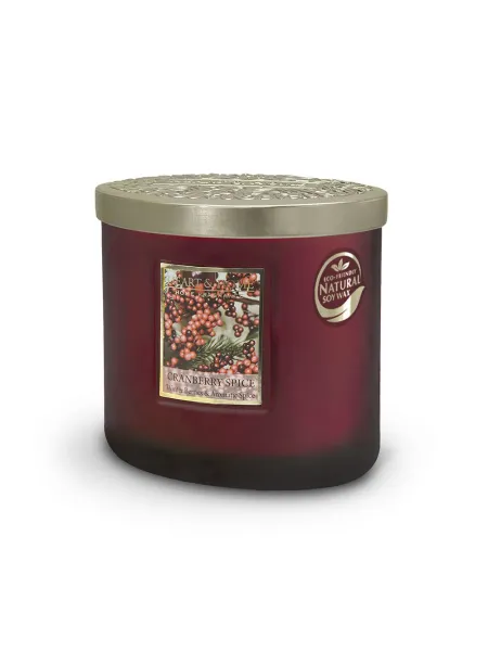 Heart and Home Άρωματικό Κερί με Διπλό Φυτίλι 40h 230gr #Πικάντικο Κράνμπερι