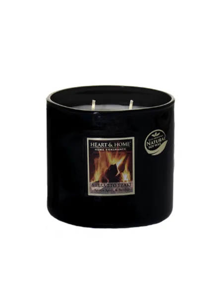 Heart and Home Άρωματικό Κερί με Διπλό Φυτίλι 40h 230gr #Δίπλα στο Τζάκι