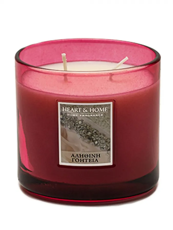 Heart and Home Άρωματικό Κερί με Διπλό Φυτίλι 40h 230gr #Αληθινή Γοητεία