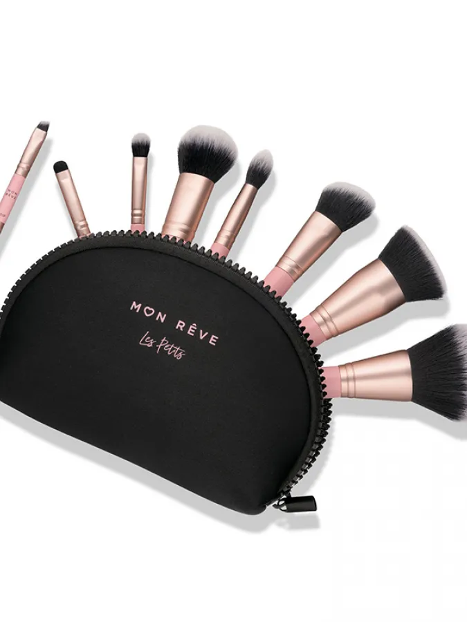 Mon Reve Les Petits 8 PCS Brush Set - Ολοκληρωμένο Σετ 8 Mini Πινέλων με Νεσεσέρ
