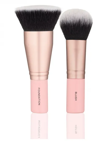 Mon Reve Les Petits Face Set - Σετ 2 Mini Πινέλων Προσώπου για Βάση & Ρουζ