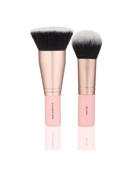 Mon Reve Les Petits Face Set - Σετ 2 Mini Πινέλων Προσώπου για Βάση & Ρουζ