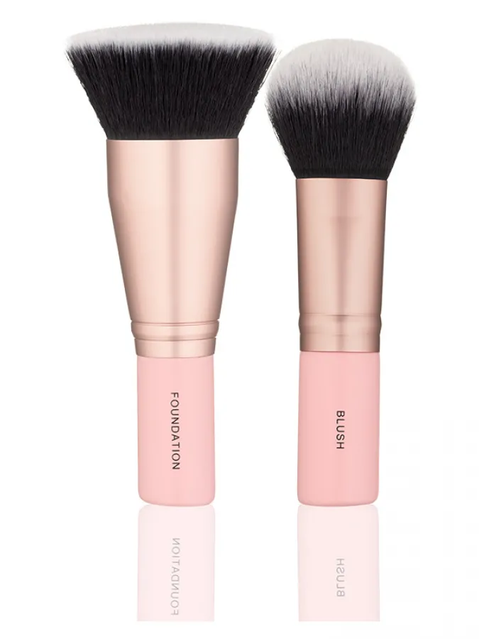 Mon Reve Les Petits Face Set - Σετ 2 Mini Πινέλων Προσώπου για Βάση & Ρουζ