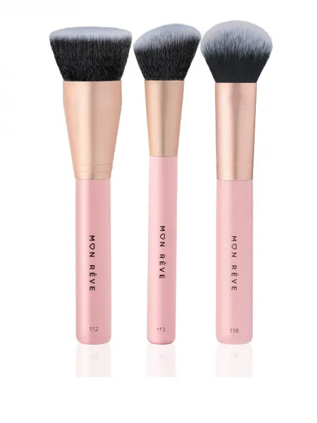 Mon Reve Complexion 3 Brush Set - Σετ 3 Πινέλων για Τέλεια Βάση Προσώπου