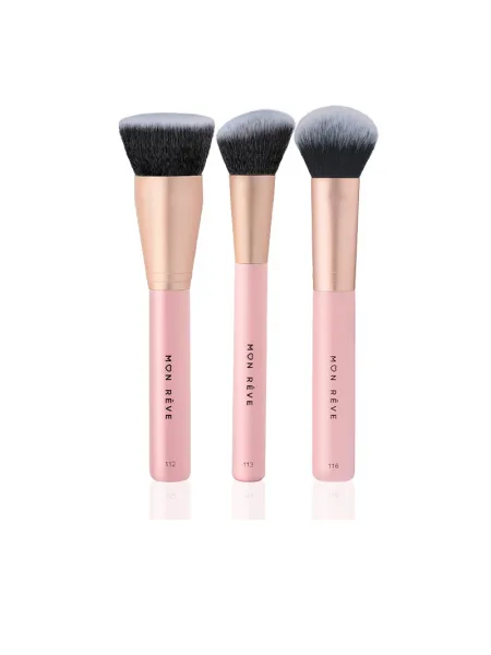 Mon Reve Complexion 3 Brush Set - Σετ 3 Πινέλων για Τέλεια Βάση Προσώπου