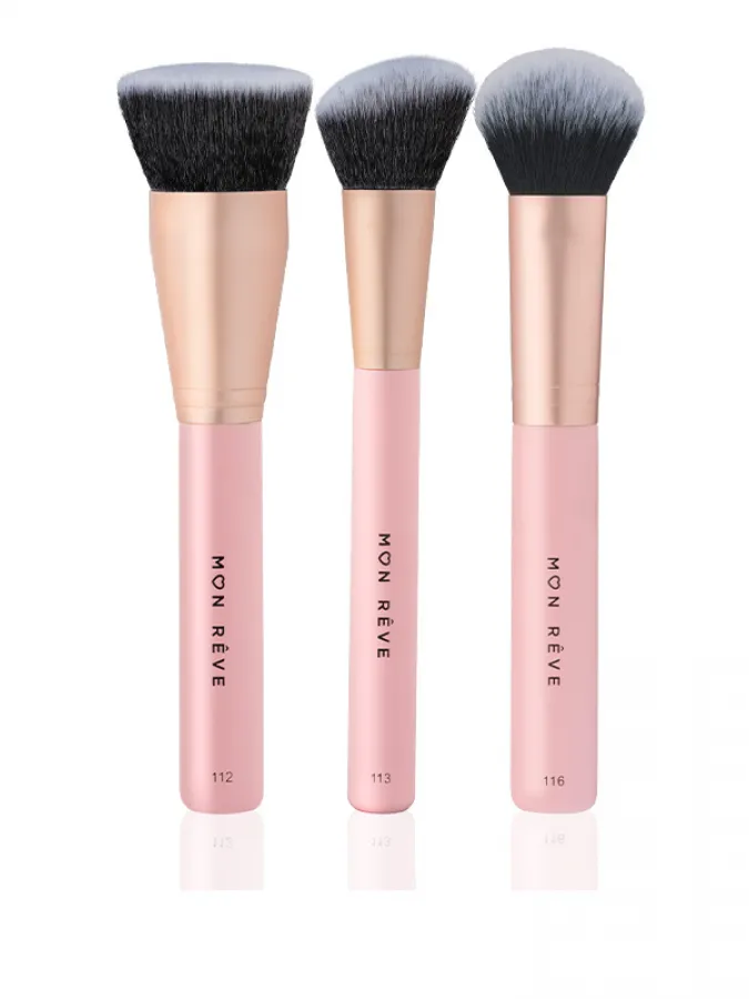 Mon Reve Complexion 3 Brush Set - Σετ 3 Πινέλων για Τέλεια Βάση Προσώπου