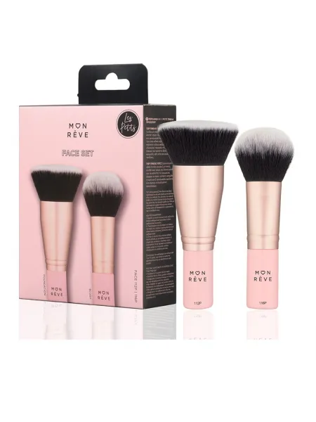 Mon Reve Les Petits Face Set - Σετ 2 Mini Πινέλων Προσώπου για Βάση & Ρουζ