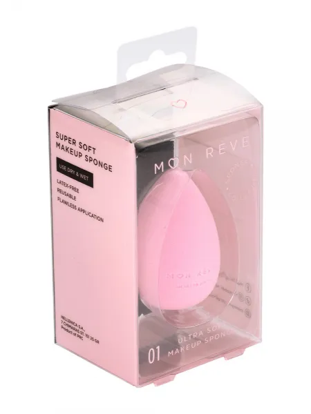 Mon Reve Makeup Sponge - Εξαιρετικά Απαλό Σφουγγαράκι Μακιγιάζ Latex-Free – #01 Ultra Soft