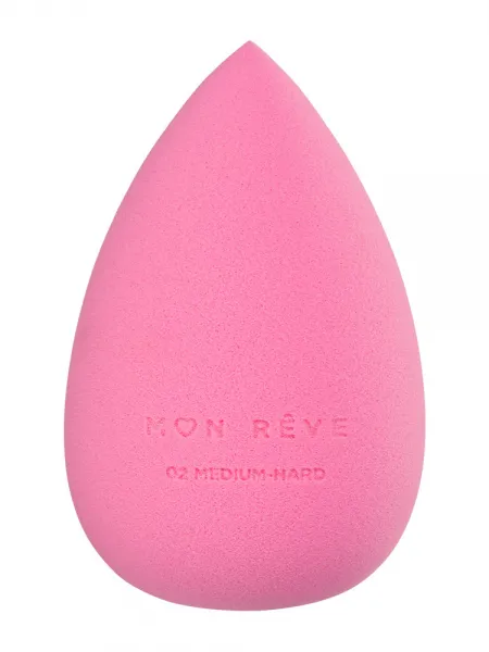 Mon Reve Makeup Sponge - Σταθερό Σφουγγαράκι Μακιγιάζ για Υψηλή Κάλυψη – #02 Medium Hard