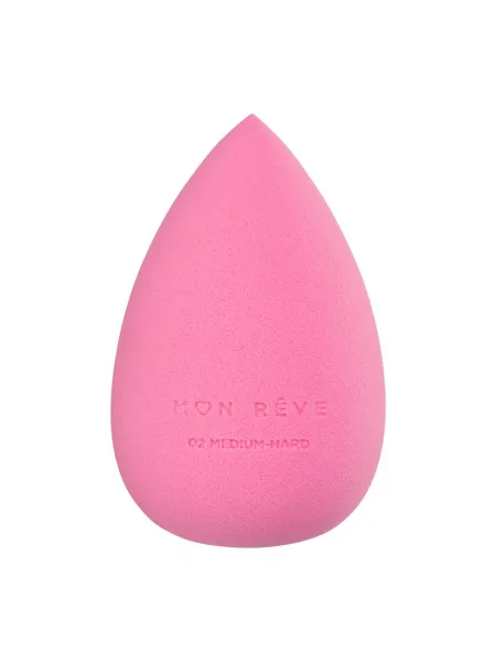 Mon Reve Makeup Sponge - Σταθερό Σφουγγαράκι Μακιγιάζ για Υψηλή Κάλυψη – #02 Medium Hard