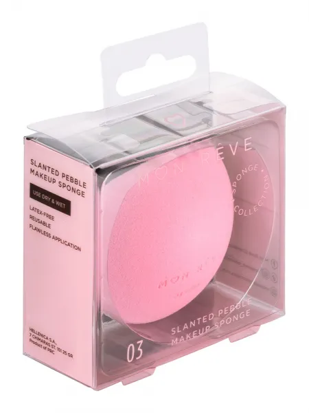 Mon Reve Makeup Sponge - Πολυμορφικό Σφουγγαράκι Μακιγιάζ με Κοφτή Άκρη – #03 Slanted Pebble