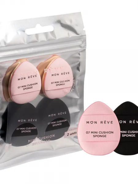 Mon Reve Makeup Sponge - Σετ 4 Μίνι Σφουγγαράκια Μακιγιάζ για Λεπτομέρειες – #07 Mini Flat Sponges