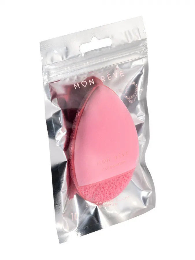 Mon Reve Makeup Sponge - Γάντι & Σφουγγαράκι Καθαρισμού Προσώπου – #10 Facial Cleansing Glove & Sponge