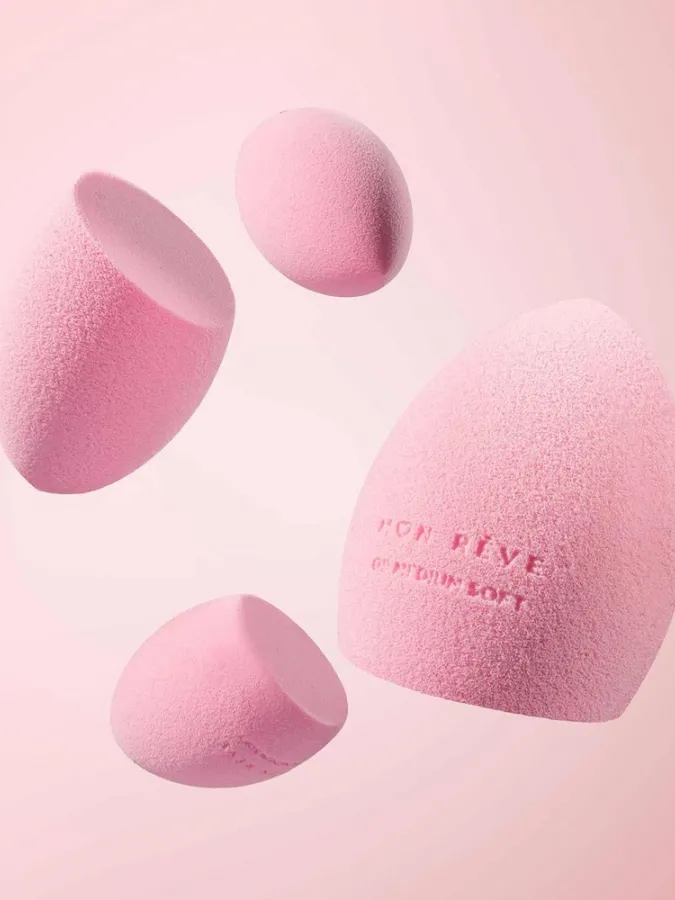 Mon Reve Makeup Sponge - Σετ 4 Μίνι Σφουγγαράκια Μακιγιάζ για Στοχευμένη Κάλυψη – #09 Mini Egg Sponges