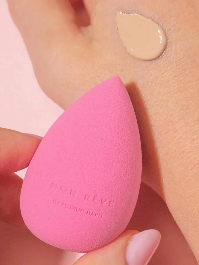 Mon Reve Makeup Sponge - Σταθερό Σφουγγαράκι Μακιγιάζ για Υψηλή Κάλυψη – #02 Medium Hard