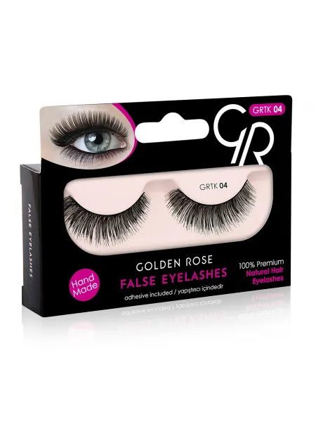 Golden Rose False Eyelashes (με φυσική τρίχα) #04