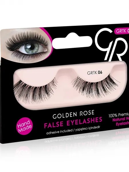 Golden Rose False Eyelashes (με φυσική τρίχα) #06