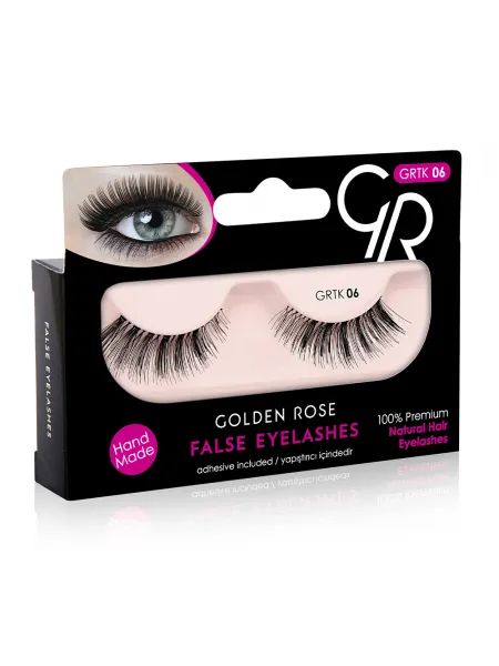 Golden Rose False Eyelashes (με φυσική τρίχα) #06