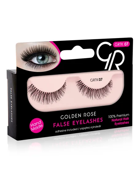 Golden Rose False Eyelashes (με φυσική τρίχα) #07