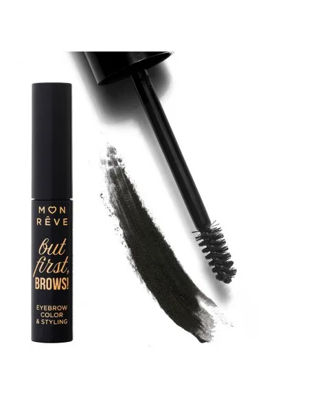 Mon Reve But First, Brows! - Αδιάβροχη Μάσκαρα Φρυδιών με Χρώμα 4ml #01