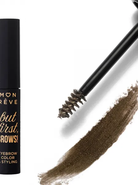 Mon Reve But First, Brows! - Αδιάβροχη Μάσκαρα Φρυδιών με Χρώμα 4ml #02
