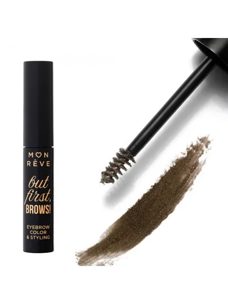 Mon Reve But First, Brows! - Αδιάβροχη Μάσκαρα Φρυδιών με Χρώμα 4ml #02