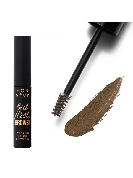 Mon Reve But First, Brows! - Αδιάβροχη Μάσκαρα Φρυδιών με Χρώμα 4ml #03