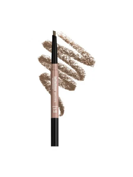 Mon Reve Infiniliner Gel Brow Pencil - Αδιάβροχο Μηχανικό Μολύβι Φρυδιών 0.3g #01 Light Blond