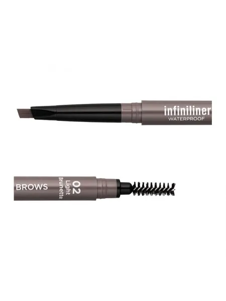 Mon Reve Infiniliner Gel Brow Pencil - Αδιάβροχο Μηχανικό Μολύβι Φρυδιών 0.3g #02 Light Brunette