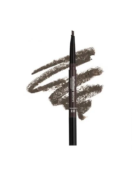 Mon Reve Infiniliner Gel Brow Pencil - Αδιάβροχο Μηχανικό Μολύβι Φρυδιών 0.3g #03 Brunette
