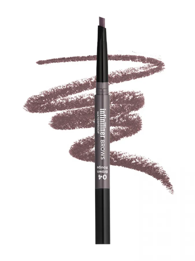 Mon Reve Infiniliner Gel Brow Pencil - Αδιάβροχο Μηχανικό Μολύβι Φρυδιών 0.3g #04 Brown Rouge