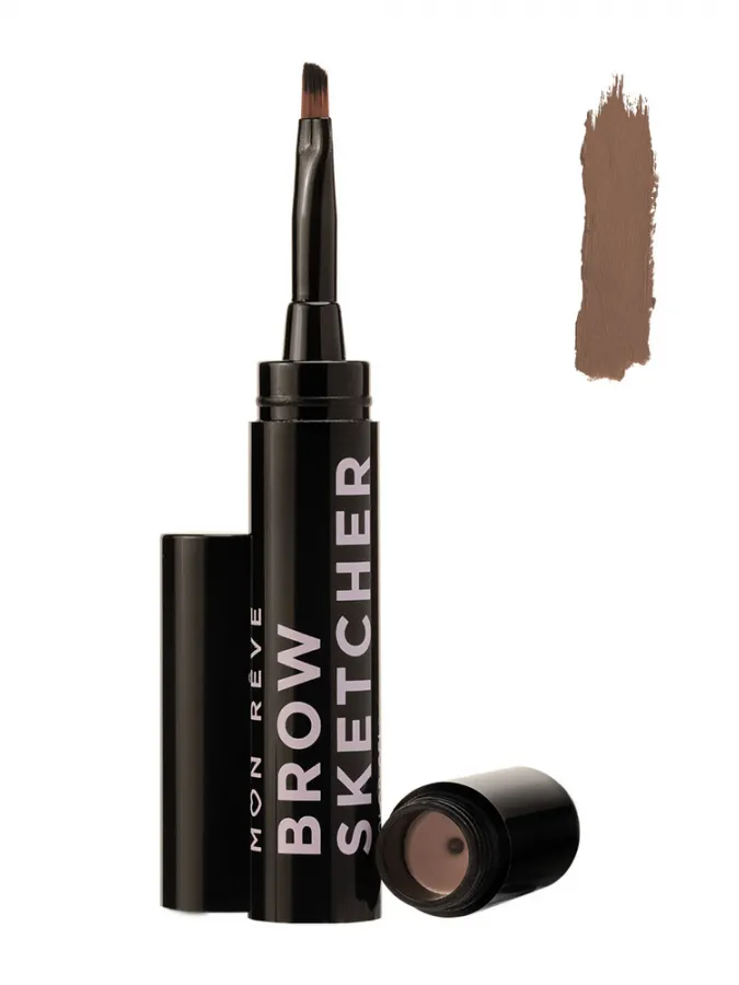 Mon Reve Brow Sketcher - Μακράς Διάρκειας Αδιάβροχο Τζελ Φρυδιών 1.6gr #03 Light Brown