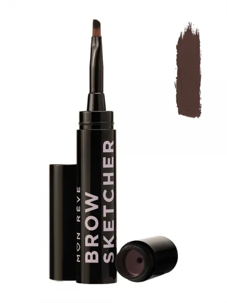 Mon Reve Brow Sketcher - Μακράς Διάρκειας Αδιάβροχο Τζελ Φρυδιών 1.6gr #04 Dark Brown