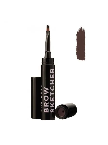 Mon Reve Brow Sketcher - Μακράς Διάρκειας Αδιάβροχο Τζελ Φρυδιών 1.6gr #04 Dark Brown