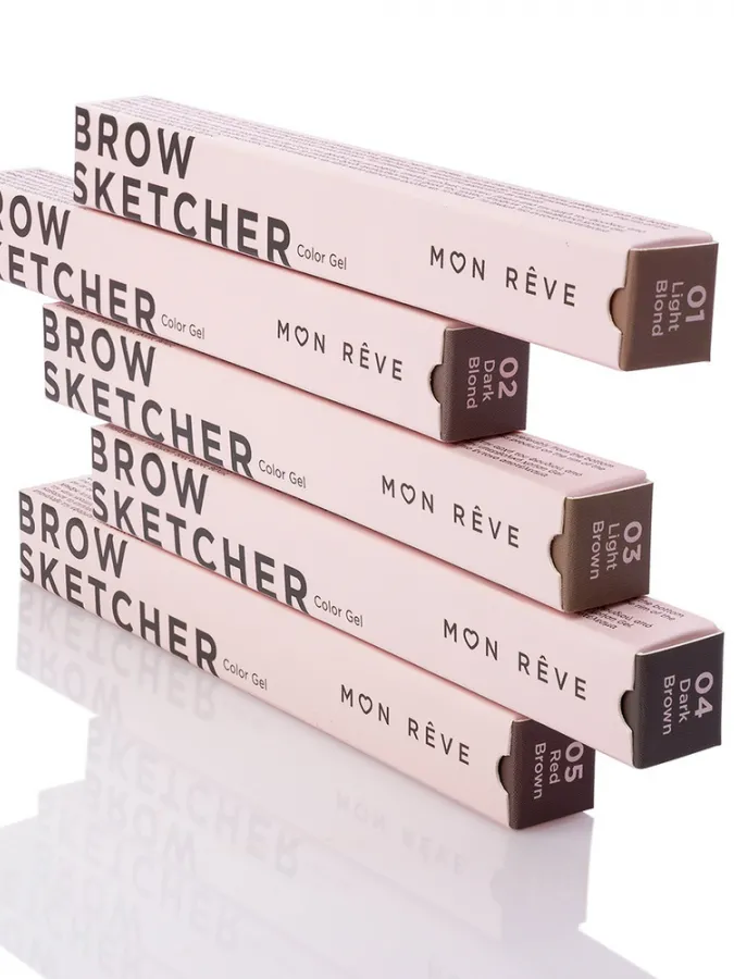 Mon Reve Brow Sketcher - Μακράς Διάρκειας Αδιάβροχο Τζελ Φρυδιών 1.6gr #02 Dark Blond