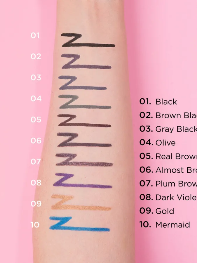 Mon Reve Infiniliner Eye Gel Pencil - Αδιάβροχο Μηχανικό Μολύβι Ματιών Μακράς Διάρκειας 1.2gr – #03 Gray Black