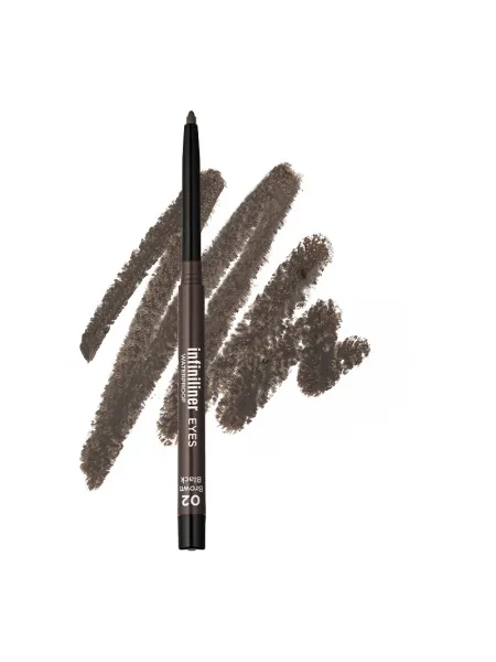Mon Reve Infiniliner Eye Gel Pencil - Αδιάβροχο Μηχανικό Μολύβι Ματιών Μακράς Διάρκειας 1.2gr – #02 Brown Black