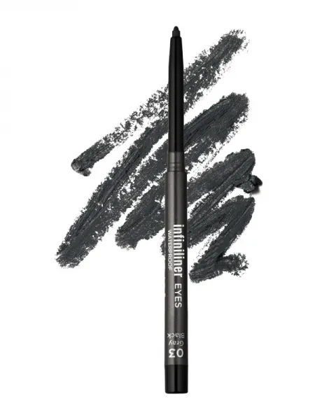 Mon Reve Infiniliner Eye Gel Pencil - Αδιάβροχο Μηχανικό Μολύβι Ματιών Μακράς Διάρκειας 1.2gr – #03 Gray Black