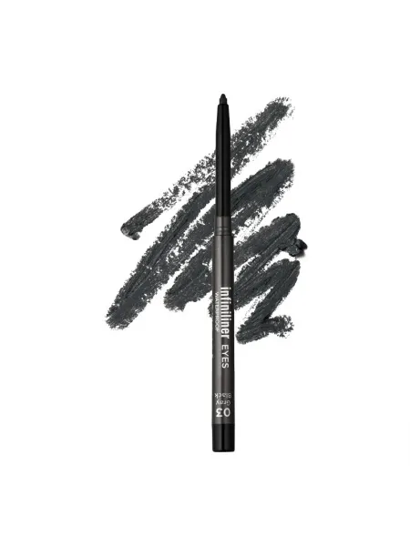 Mon Reve Infiniliner Eye Gel Pencil - Αδιάβροχο Μηχανικό Μολύβι Ματιών Μακράς Διάρκειας 1.2gr – #03 Gray Black