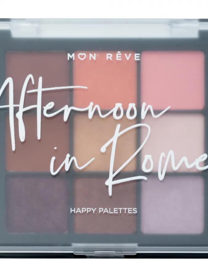 Mon Reve Happy Palettes - Παλέτα Σκιών 9 Αποχρώσεων 15gr #03 Afternoon in Rome