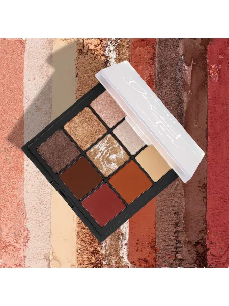 Mon Reve Happy Palettes - Παλέτα Σκιών 9 Αποχρώσεων 15gr #07 Desert Tea
