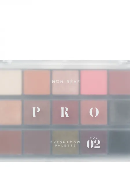 Mon Reve Pro Eyeshadow Palette - Παλέτα Σκιών 15 Αποχρώσεων 15gr #Vol 02