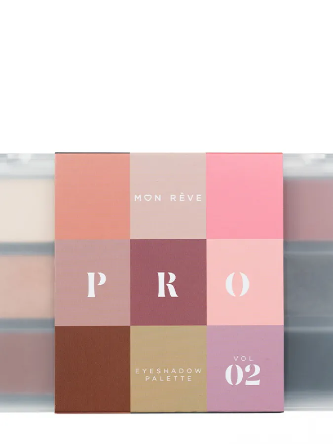 Mon Reve Pro Eyeshadow Palette - Παλέτα Σκιών 15 Αποχρώσεων 15gr #Vol 02