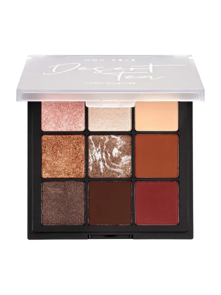 Mon Reve Happy Palettes - Παλέτα Σκιών 9 Αποχρώσεων 15gr #07 Desert Tea