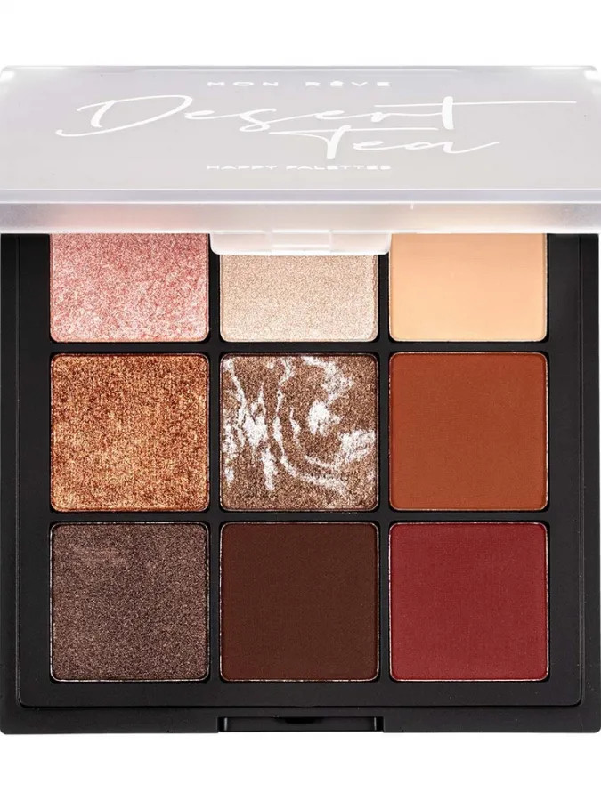 Mon Reve Happy Palettes - Παλέτα Σκιών 9 Αποχρώσεων 15gr #07 Desert Tea