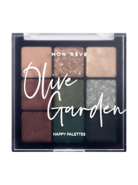 Mon Reve Happy Palettes - Παλέτα Σκιών 9 Αποχρώσεων 15gr #06 Olive Garden