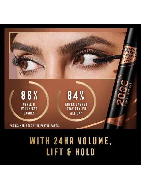 Max Factor Mascara 2000 Calorie Pro Stylist 9ml - Black Max Factor Mascara 2000 Calorie Pro Stylist 9ml - Black