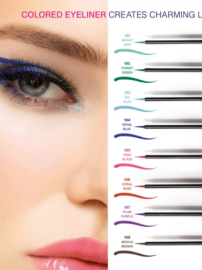 Golden Rose Flash Liner Colored Eyeliner 3,5ml #107 PLUM PURPLE