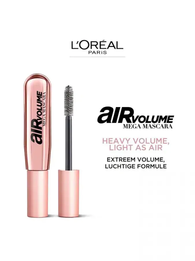 L Oreal Air Volume Mega Mascara 9ml Black 
